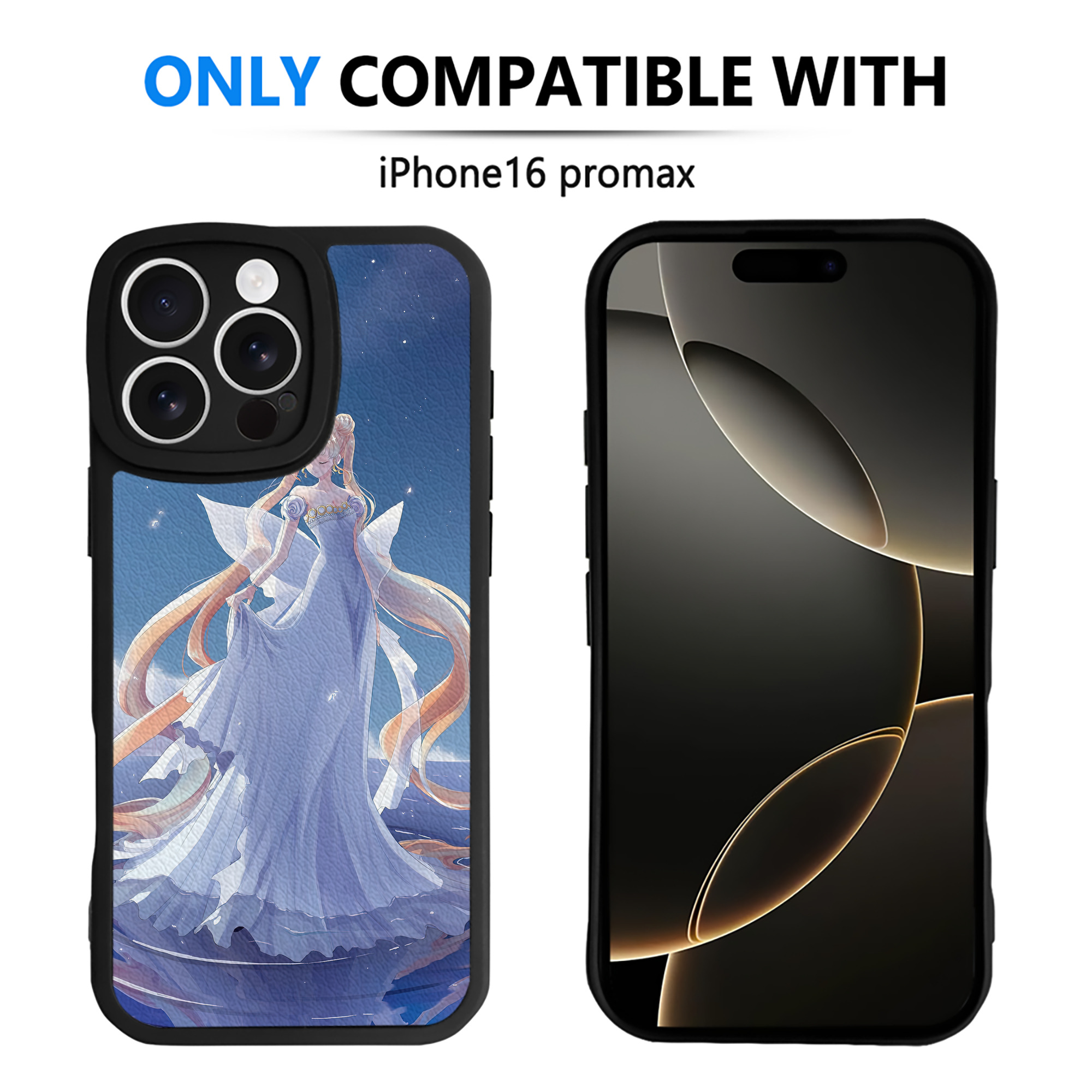（画像用） 美少女戦士セーラームーン Sailor Moon 【iPhone 16シリーズ対応】シリコンスマホケース（レザー調） 材質：シリコン